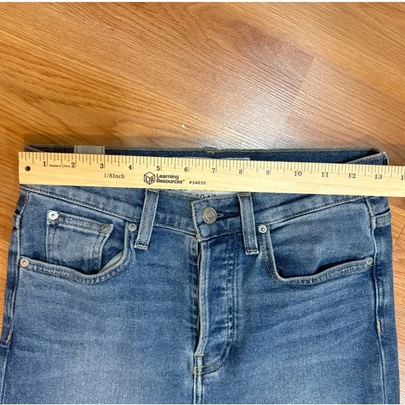 Frank & Eileen Cork The Everyday‎ Jean Straight Leg Crop in Antique Blue Size 26 - Picture 7 of 11